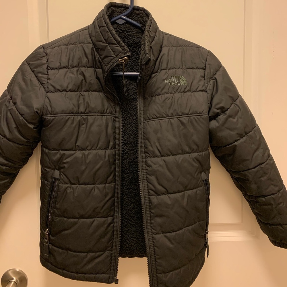 Boys North Face reversible winter jacket